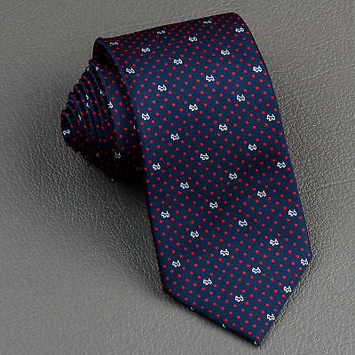 Roberta Di Camerino White Scotty Dogs On Blue With Red Micro Squares 3 Inch